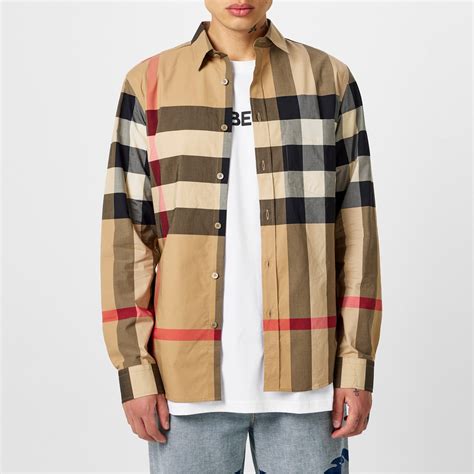 burberry long sleeve shirts for men|Burberry men's shirts 3x.